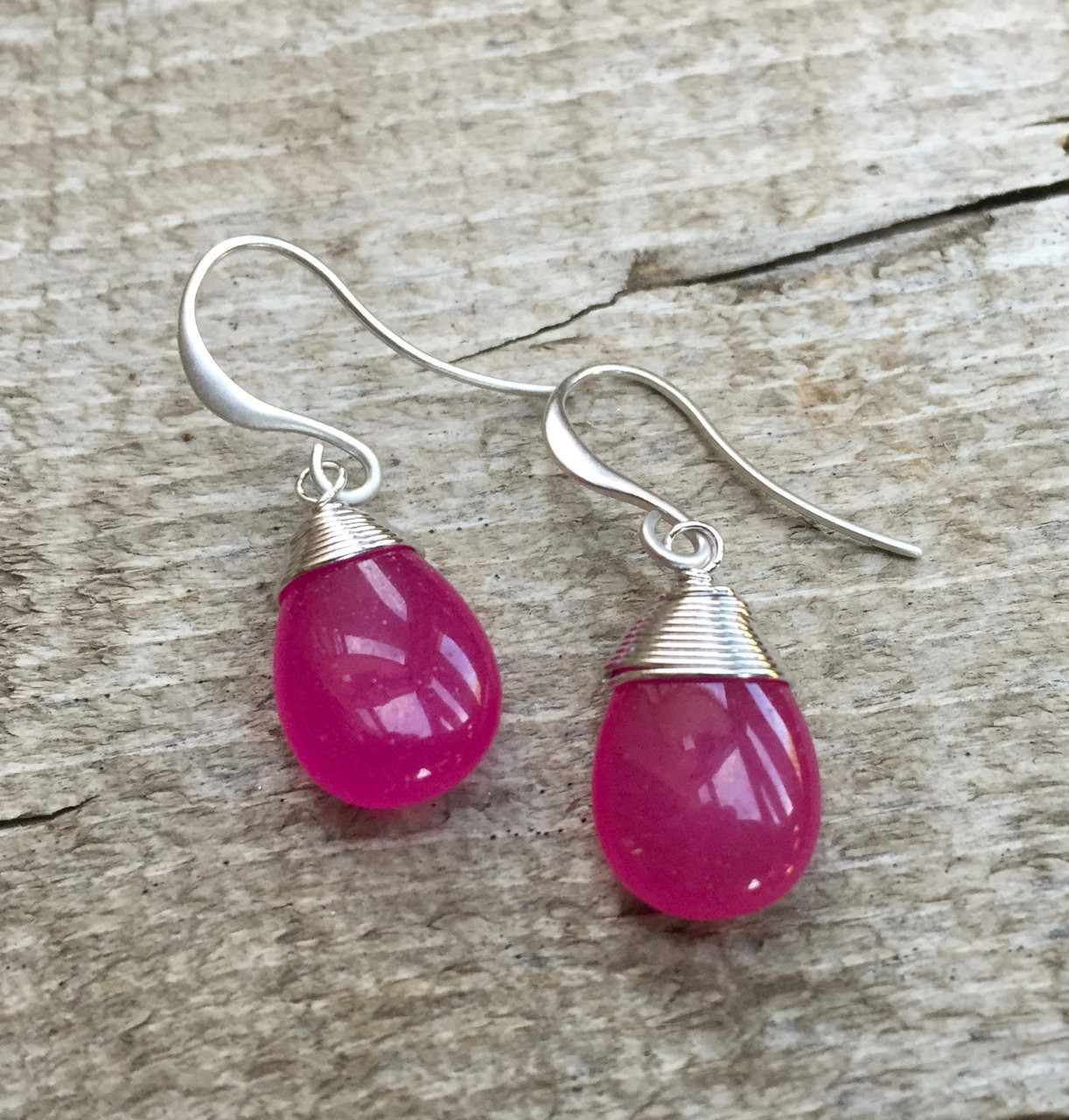 Pink Drop Earrings, Fuchsia Crystal Drop Silver Earrings, Pink Silver  Earrings, Hot Pink Earrings, Bridesmaids Earrings, Fuchsia Earrings - Etsy  | Hot pink earrings, Pink drop earrings, Hot pink jewelry